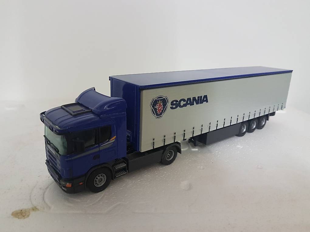 SCANIA Sattelschlepper Curtainsider / Tekno / Modell 1:50