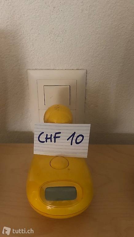 Alessi Küchenuhr gelb