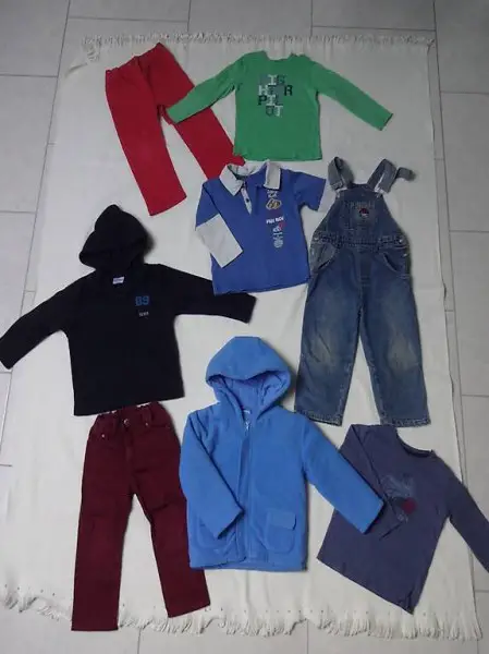 Kleiderpaket 7 Gr. 86 / 92 Jacke Hose Shirt Pulli