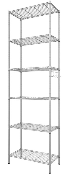 6 Ablage Standregal Heavy Shelf Unit Badezimmerregal Metallregal