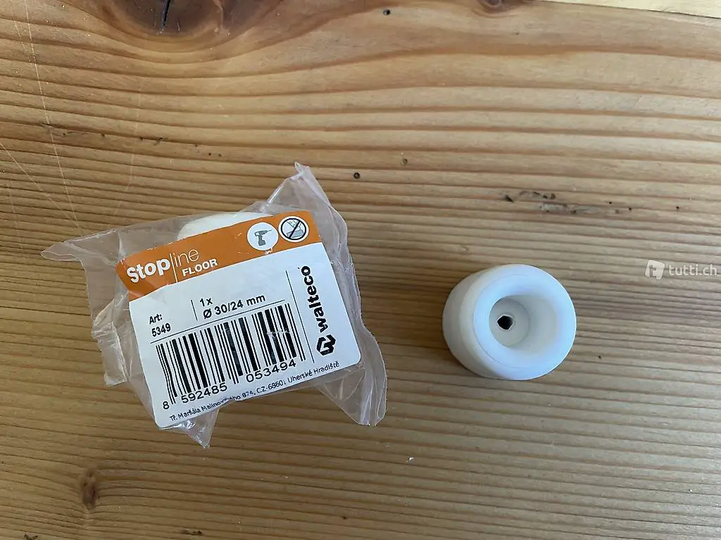 Türstopper zum Anschrauben, weiss 30/24mm