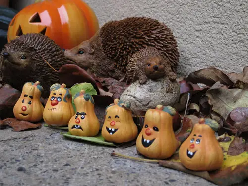 Lustige Keramik Halloween-Chöpfli im 6er Pack