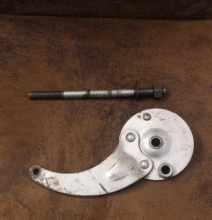 Bremsankerplatte Sachs HR90V Original mit Achse