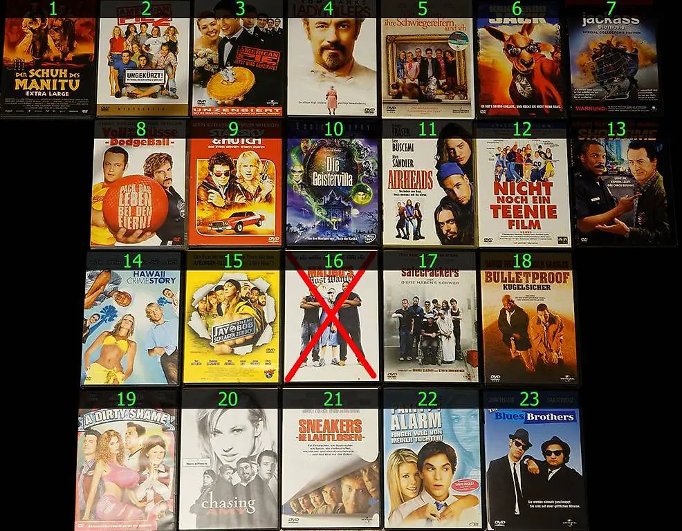 Filme (Komödien) 36 Stk.