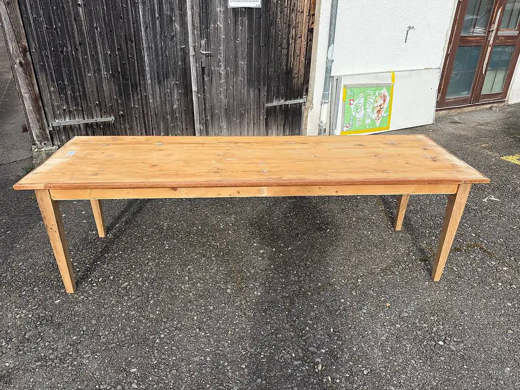 Bauerntisch Tanne 250 x 80 cm H: 76 cm Wirtshaus Tisch Nr. 2