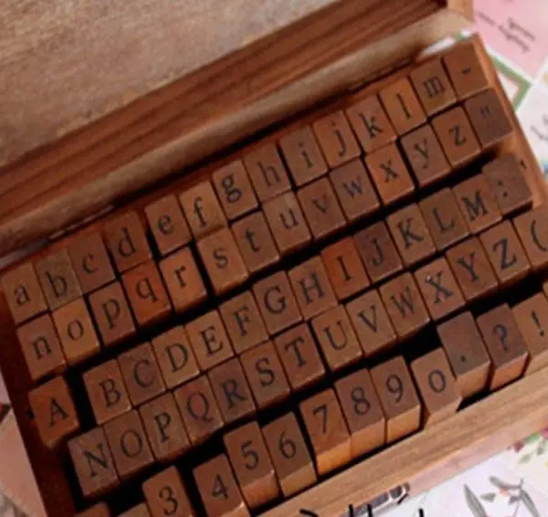  Neues Buchstaben ABC Stempel-Set Alphabet 70teilig