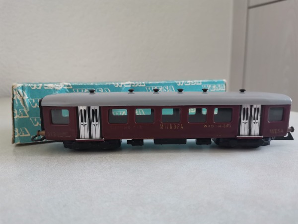 WESA Schlafwagen MITROPA rot, mit Schachtel
