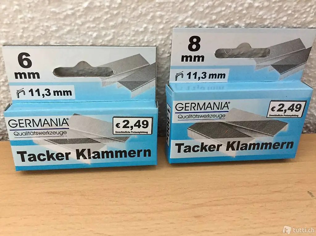 Klammern 11.3mm - 1x6mm 1x8mm lang