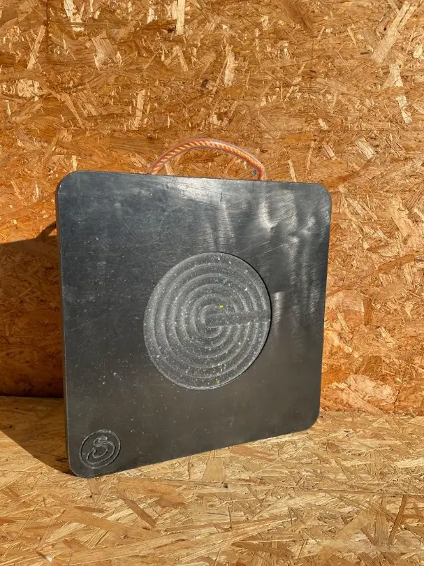 Kunststoffunterlageplatte inkl. Trageriemen 500x500x50 mm