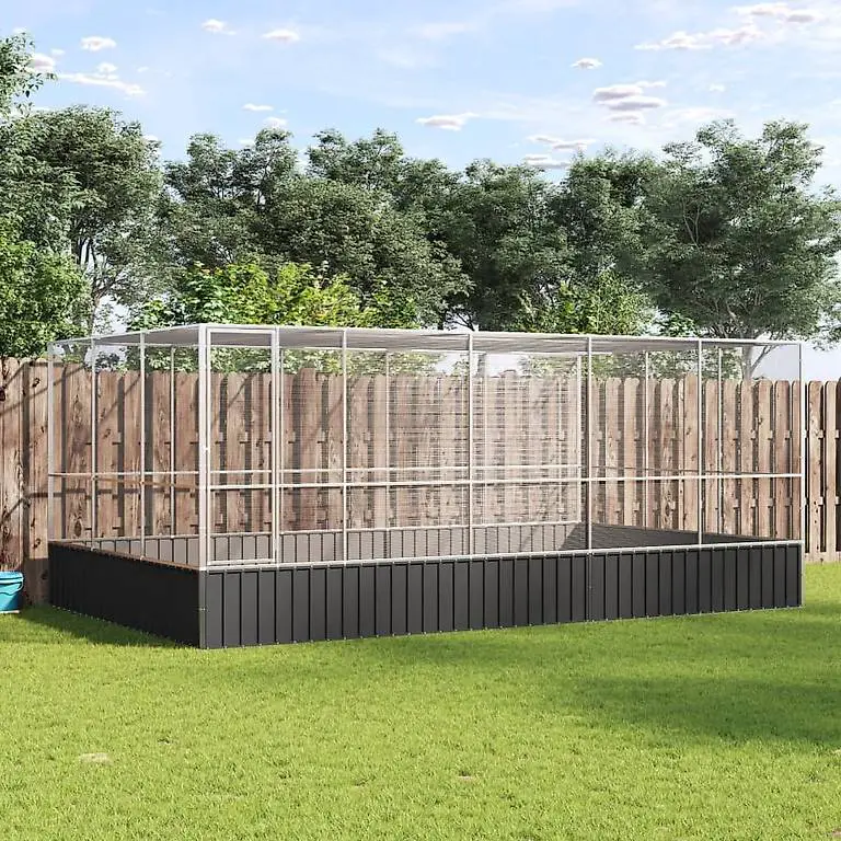 Vogel Voliere 518x307x212 cm, verzikter Stahl