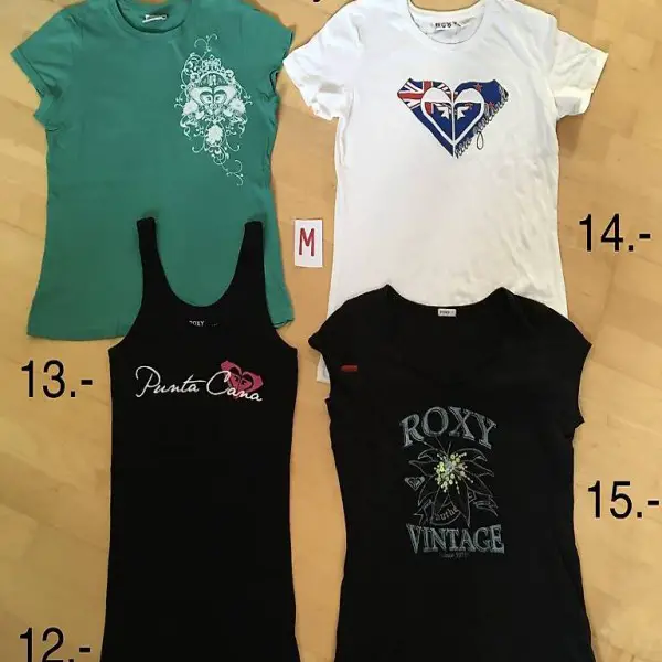 Diverse Roxy Marken Shirts/Tshirts S/M, 36/38 Ab 7.-/stk.