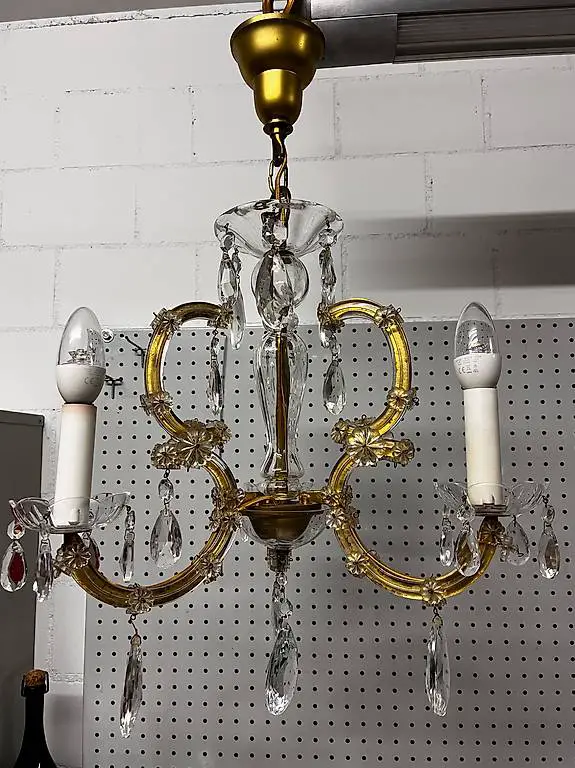 KRONLEUCHTER Kristall 3 - Flammig - voll funktionsfähig