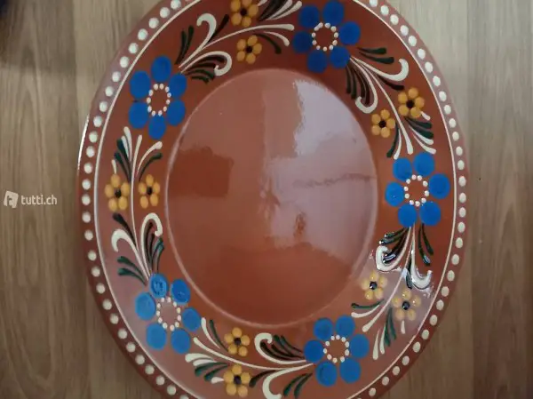 Neue Handgemalte Rösti Schüssel 28cm Durchm.