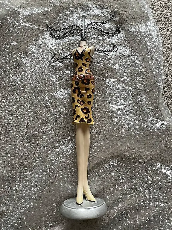 Schmuckständer / Schmuckhalter im Leopardenlook Vintage