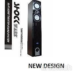 Hifi Standboxen Edles Design 3 Weg Bass Rohr Shock Ware