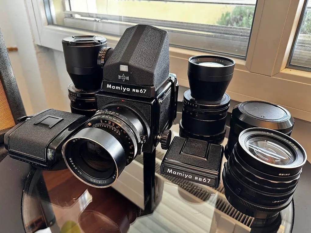 Mamiya RB67 Mittelformatkamera-Set