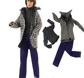 FÜR KEN BARBIE KLEIDER: SHIRT, JACKE UND HOSE NEU