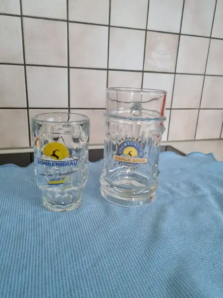 2x Glas Bierkrge