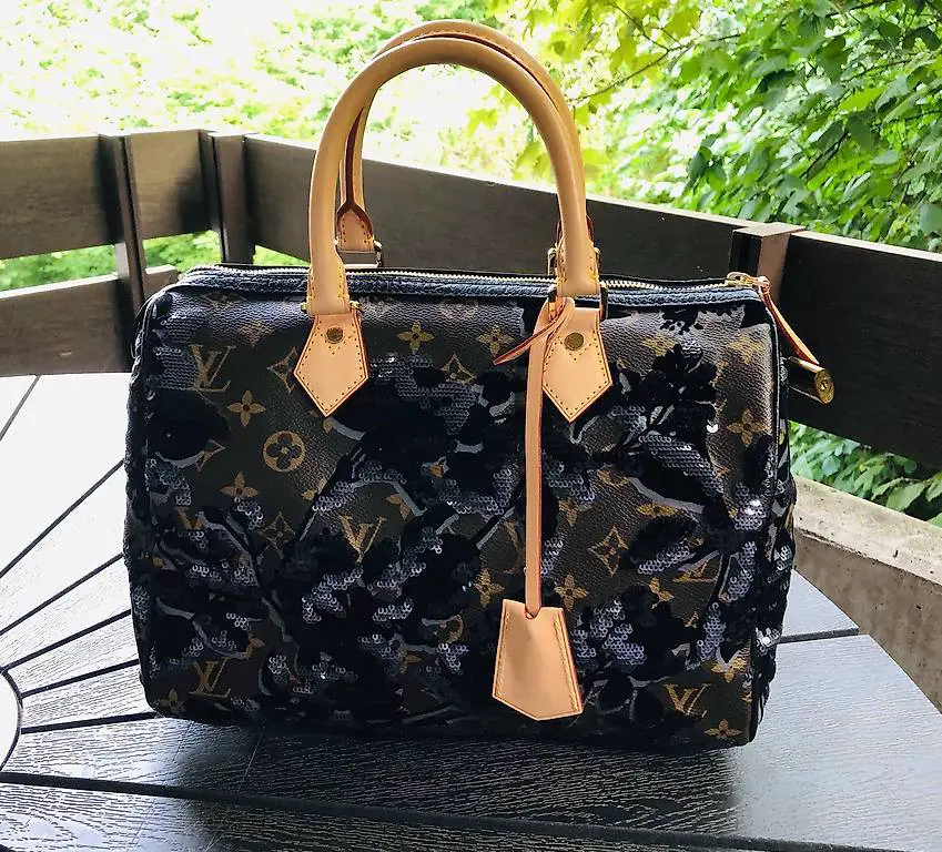 Louis Vuitton Monogram Fleur De Jais Speedy 30 Bag