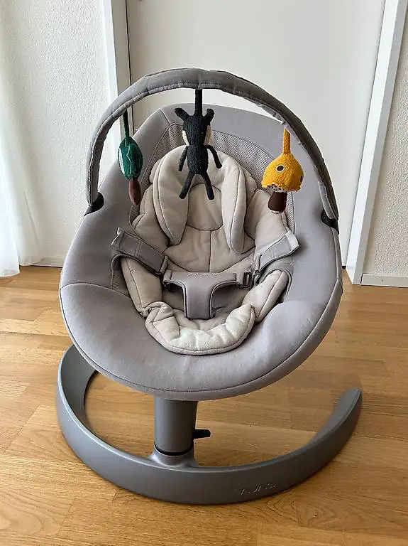 Nuna Leaf Wippe in Grau bis 60 kg belastbar