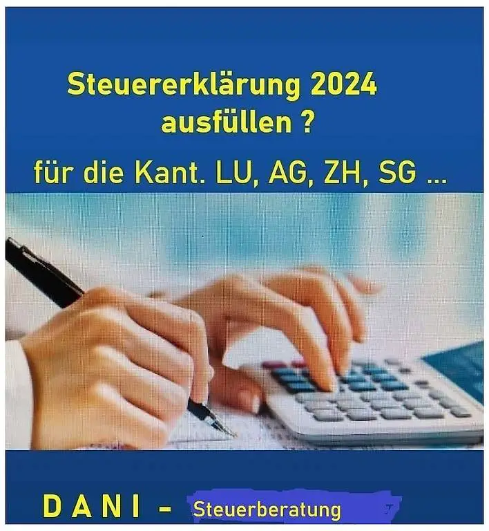Steuererklärung 2024 ausfüllen für Kant. Luzern, Zürich, AG