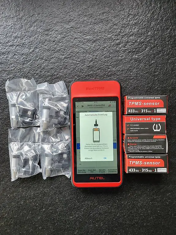 4 x Reifendrucksensor vorprogrammiert Metal