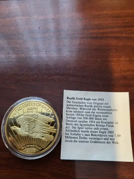 Replik Gold Eagle 1933