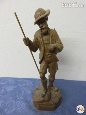 Jäger aus dem Kandertal Schnitzerei Holz