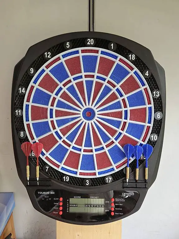 Dartscheibe Elektrisch inkl. 8 Pfeile