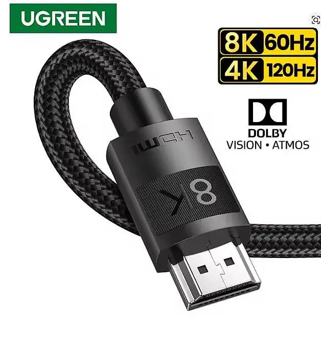 2m. ugreen hdmi 2.1 cable 48gbps ultra high speed 8k new