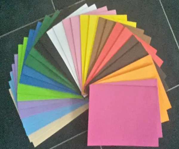 Moosgummi A4 30 Stück / 15 Farben