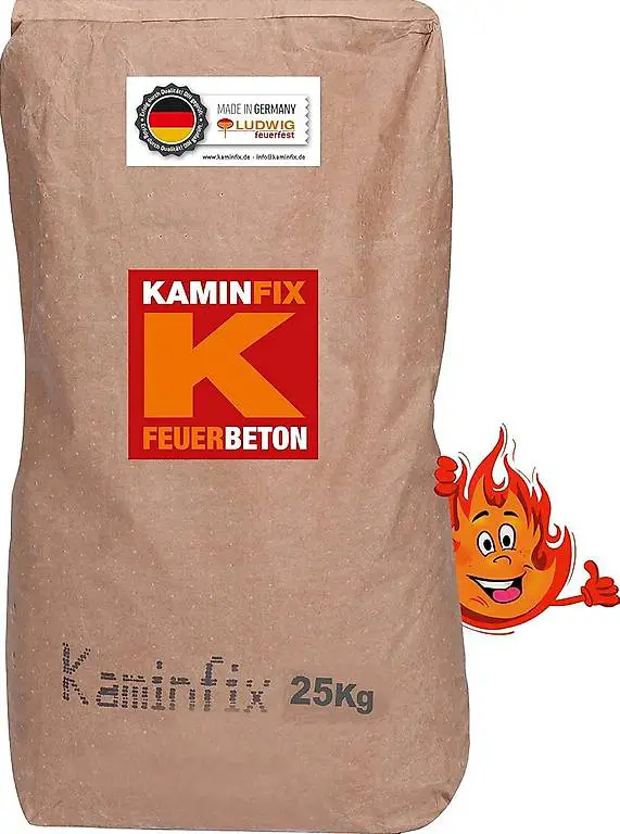 Feuerbeton 1300°C Schamottebasis, Made in Germany, 25kg