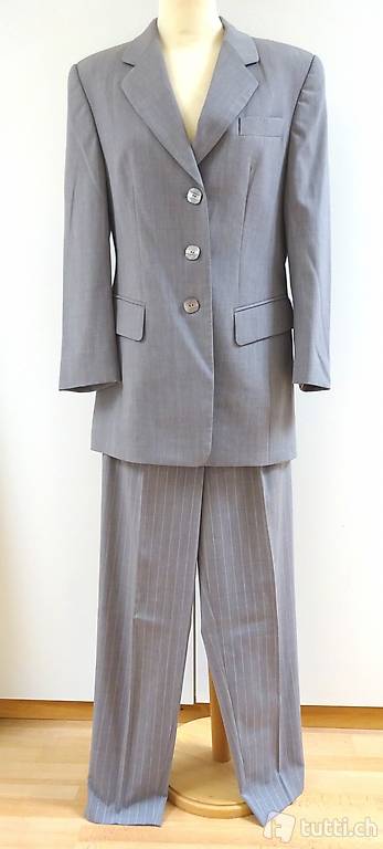 Basler, Stretch Hosenanzug, Grösse 38, grau