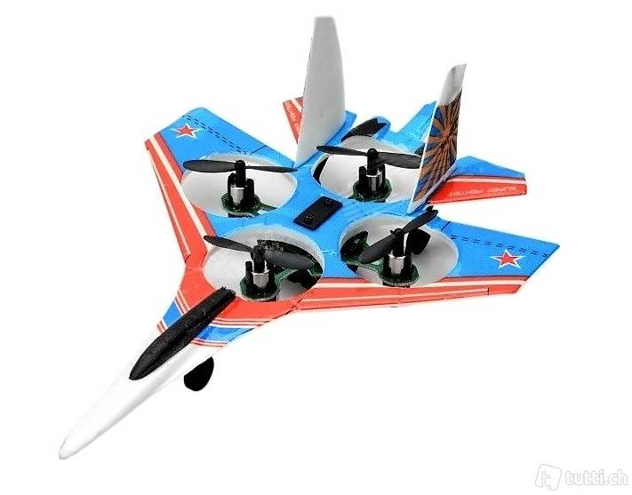  Quadrocopter blau CX-12 - SU-27 Mini Fighter - RTF-Set