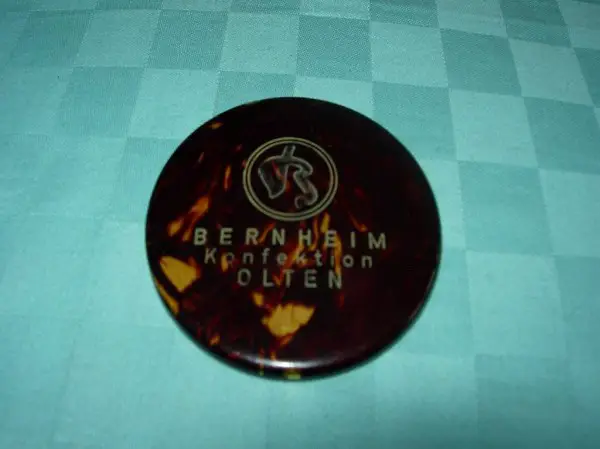  alter Handspiegel Souvenir BERNHEIM Konfektion OLTEN