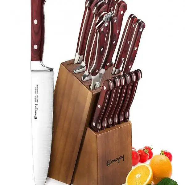  Messerblock, Profi Messerset, Rostfreier Edelstahl Messerset