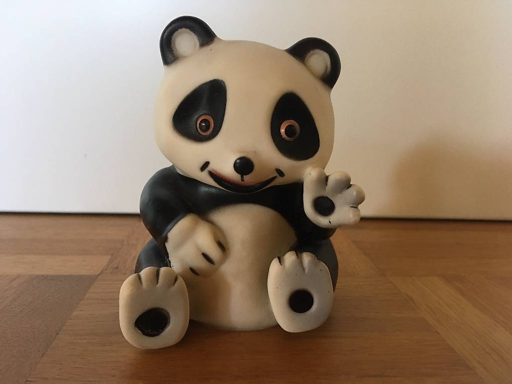 Pandabär Quietschfigur