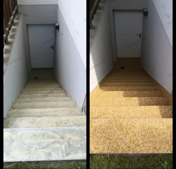 Steinteppich Verlegung