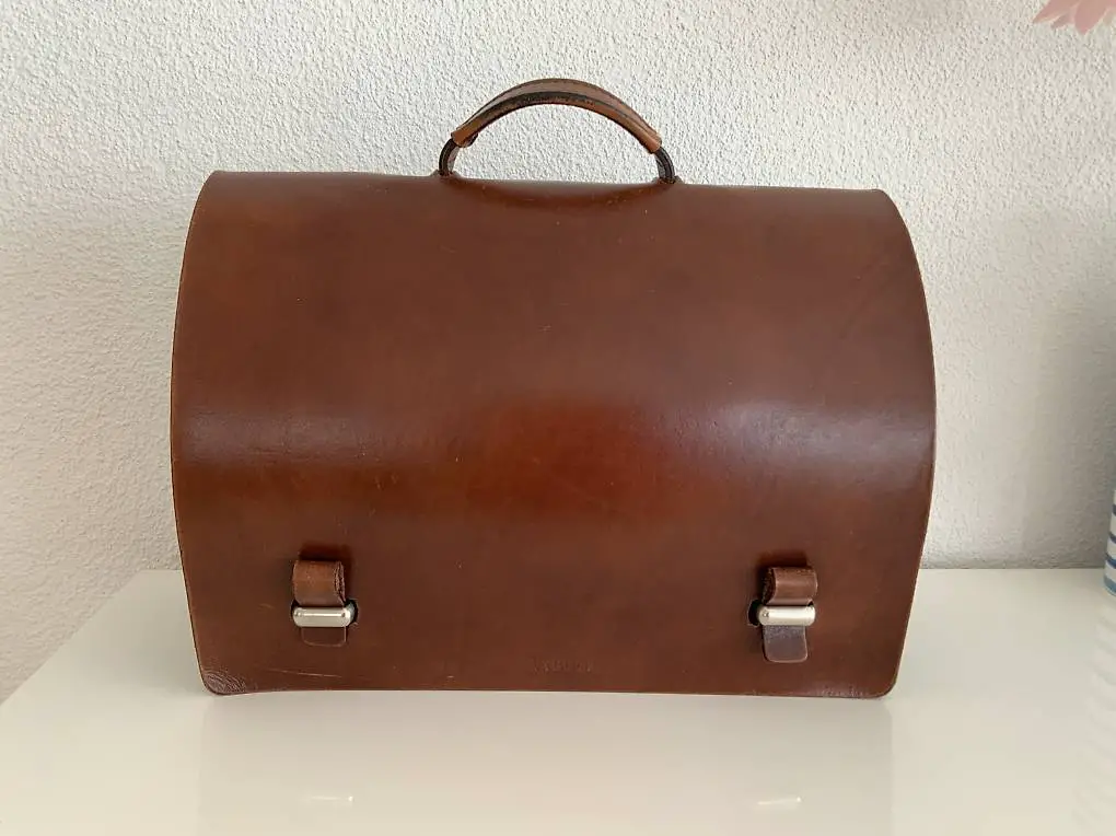 braune NAVIBOOT-LEDER MAPPE sehr gepflegt