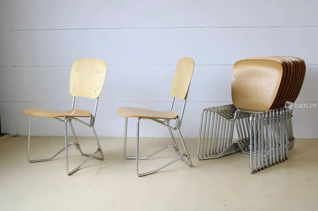  Kinderstühle von Armin Wirth, Alu Flex