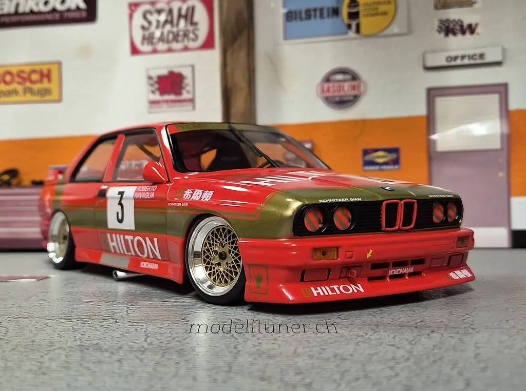 1/18 BMW M3 E30 #3 Macau Guia Race Roberto Ravaglia Tuning