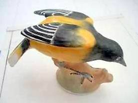 Oiseau Oriol en porcelaine anglaise