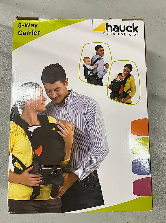 Hauck Babytrage 3-Way Carrier - Black