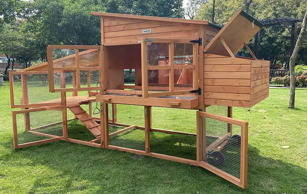 isolierter hühnerstall hasenstall massiv+mobil+xl neu