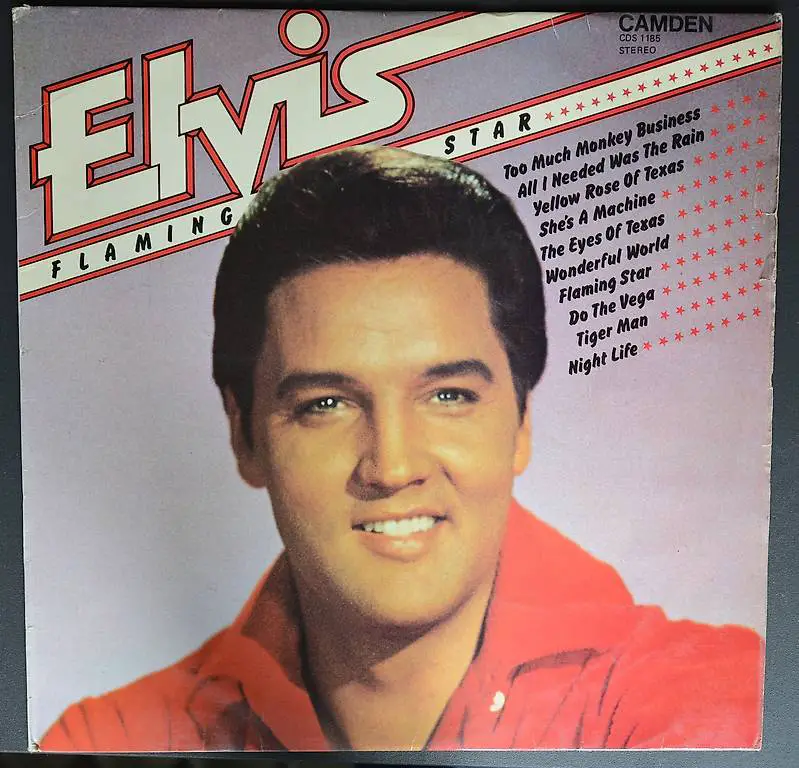 lp elvis presley flaming star