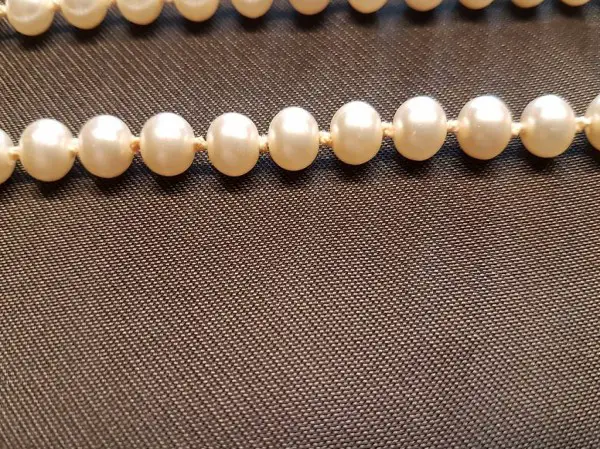 Hals Kette echte Perlen Petra