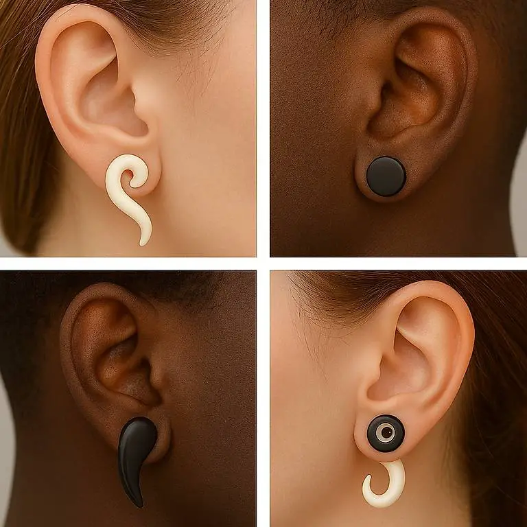 1 Posten Modeschmuck / Ohr dehnen - Ohrschmuck / Ohrringe