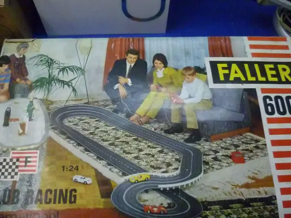 FALLER Autorennbahn Antik Komplet 60 er Jahren für Sammler..