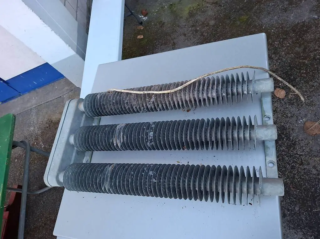 Retro Vintage Rippenrohr Elektroheizung Heizradiator 80 x 40