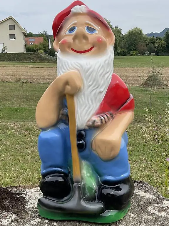 Gartenzwerg "Bergmann" mit Hacke, 75 cm hoch, Gartendeko